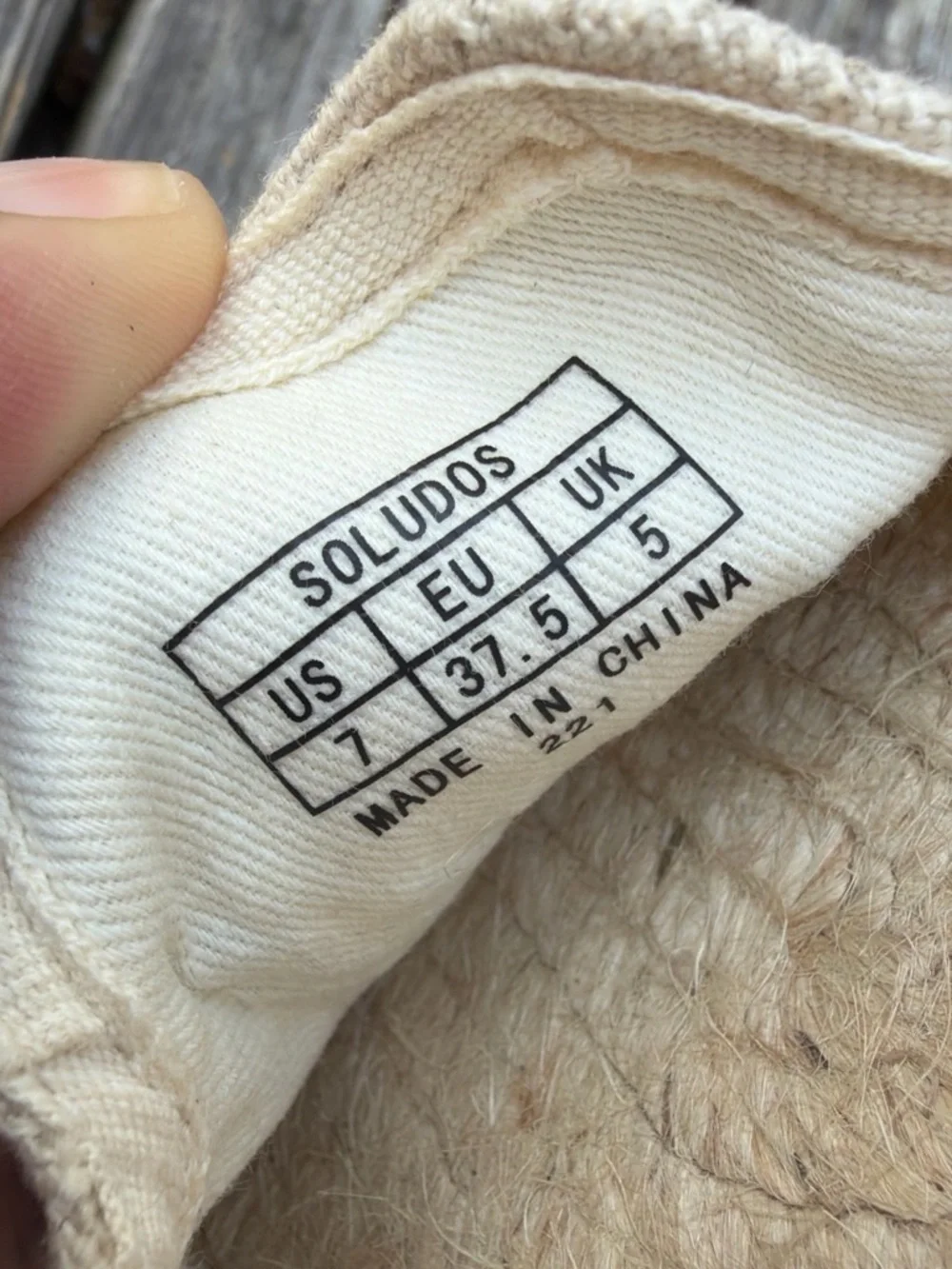 Soludos beige canvas